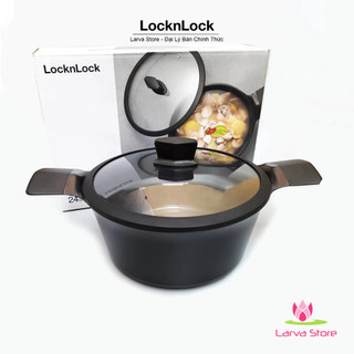 Nồi Siêu Chống Dính LocknLock EDGE Size 24cm CAC2411 (Đáy Từ) - Larva Store