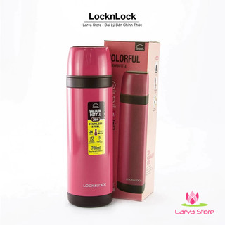 Bình giữ nhiệt Lock&Lock City Vacuum Bottle Olympic Montreal 700ml LHC1448 màu hồng - Larva Store