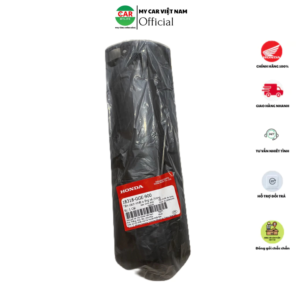 Tấm cách nhiệt ống xả - Ốp bô HONDA LEAD110 cũ. (18318GGE900)