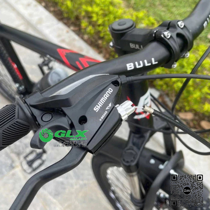 Xe Đạp Địa Hình Bull N007 Khung Nhôm Sơn Tĩnh Điện, Đề Shimano Chính Hãng 21 Tốc Độ, Phanh Đĩa, Vành 26inch