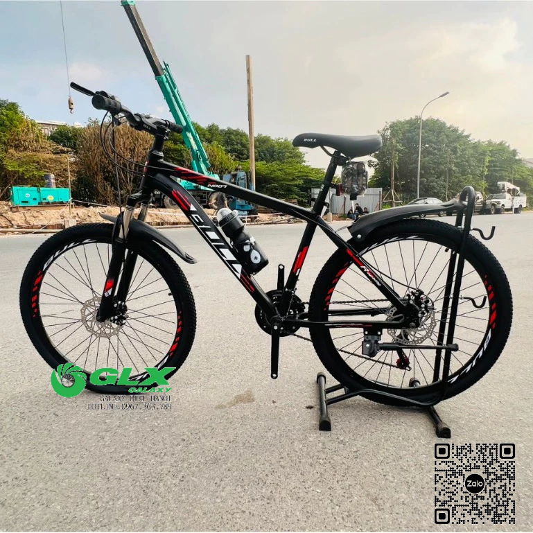 Xe Đạp Địa Hình Bull N007 Khung Nhôm Sơn Tĩnh Điện, Đề Shimano Chính Hãng 21 Tốc Độ, Phanh Đĩa, Vành 26inch