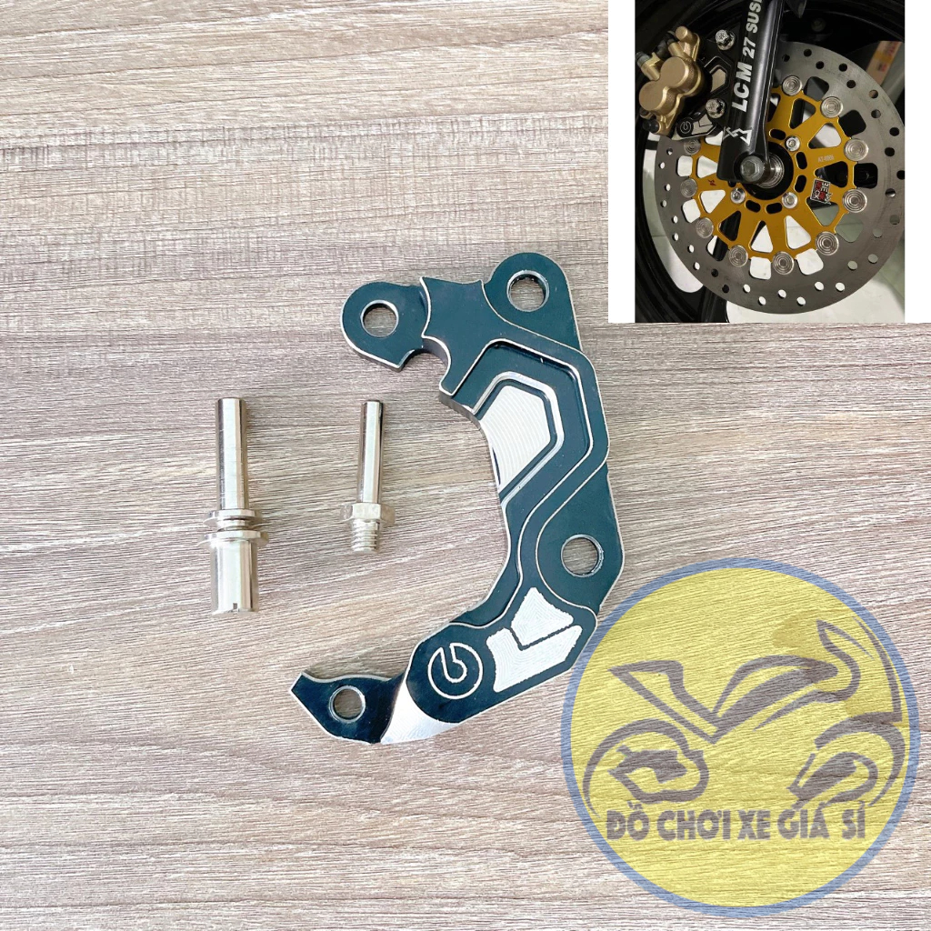 Pát trước Ex 155 đĩa 260/267mm xài heo zin theo xe 2 line. Pad heo dầu