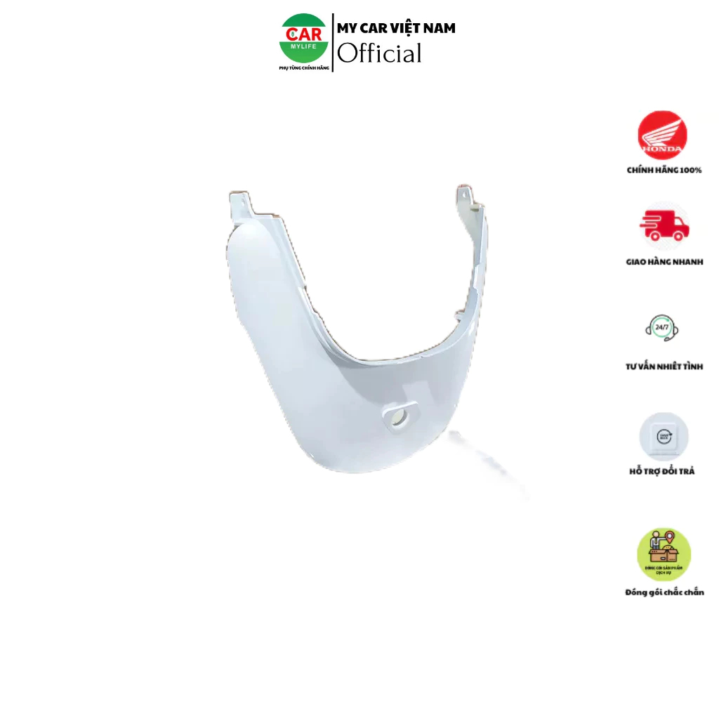 Ốp đuôi sau trên - mui rùa HONDA LEAD 110 năm 2009-2011-2012 màu Trắng. *NHB35P*