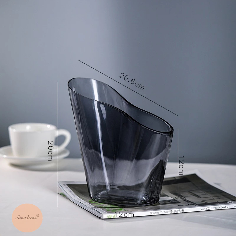 Bình hoa thuỷ tinh, bình hoa dải lụa,lọ cắm hoa thuỷ tinh trang trí nhà cửa