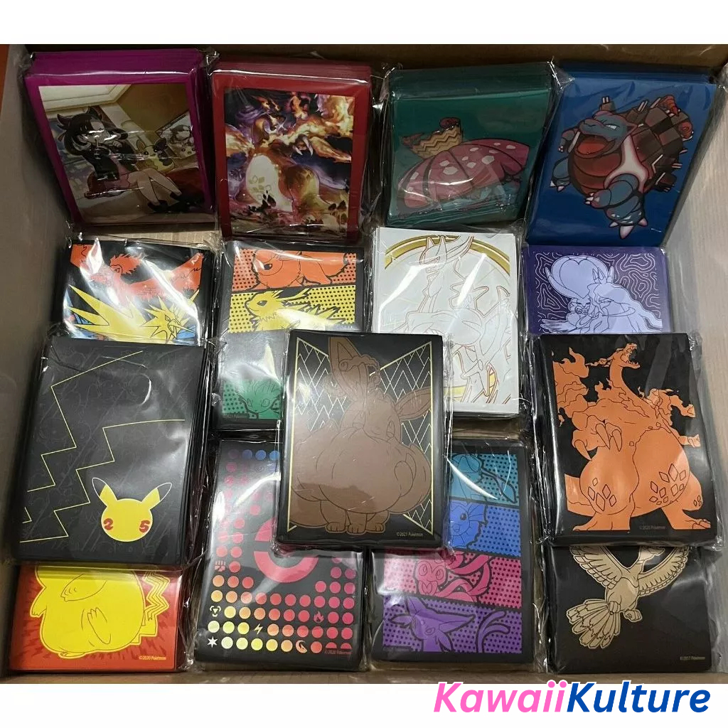 Sleeves Lẻ bọc Thẻ Bài Pokemon Chính Hãng - Combo 05, 10, 15 cái