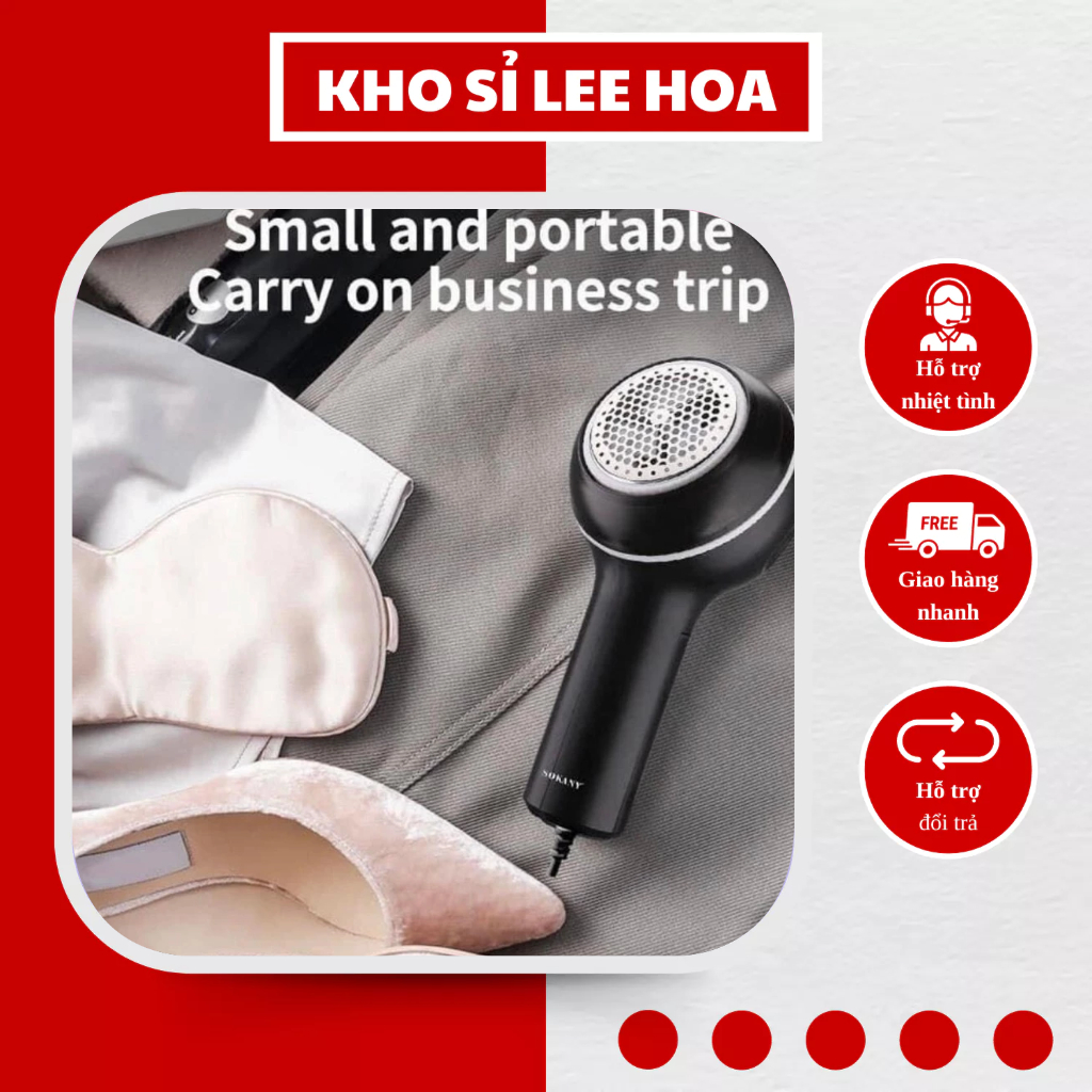 Máy Cắt Lông Xù Quần Áo Mini SOKANY SK877 Dùng Điện Cắt Siêu Bén Siêu Bền Tiện Lợi - Có Bảo Hành