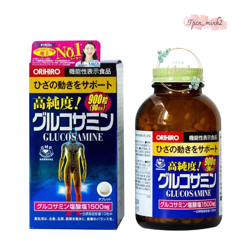 Viên uống bổ sung Glucosamine ORIHIRO Nhật Bản giảm đau xương khớp 900 viên