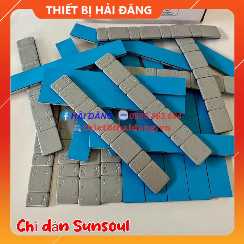 Chì dán mâm ô tô, chì cân mâm, Chì dán cân bằng lốp, Thương hiệu Sunsoul