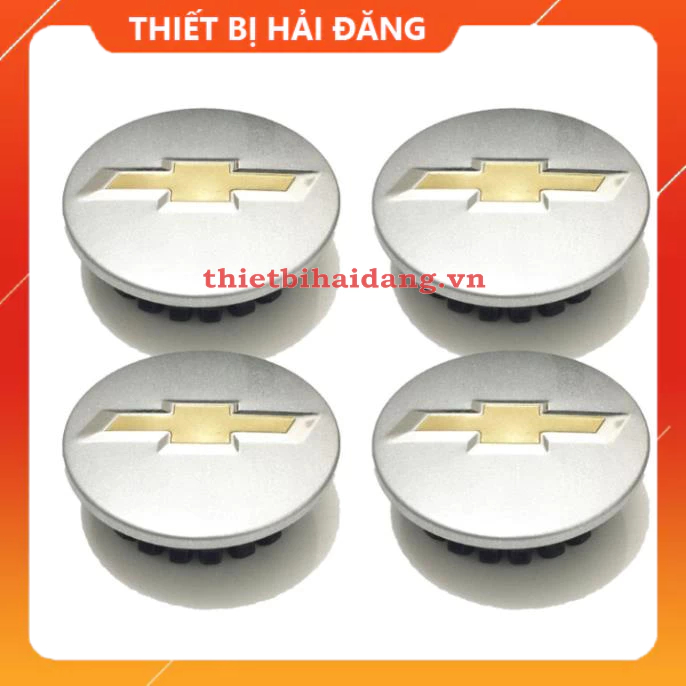 Logo chụp mâm, ốp lazang bánh xe ô tô Chevrolet, đường kính 59mm, chất liệu hợp kim nhôm