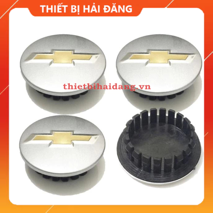 Logo chụp mâm, ốp lazang bánh xe ô tô Chevrolet, đường kính 59mm, chất liệu hợp kim nhôm