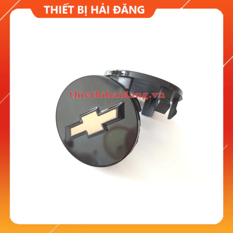 Logo chụp mâm, ốp lazang bánh xe ô tô Chevrolet, đường kính 59mm, chất liệu hợp kim nhôm