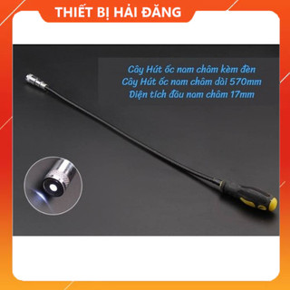 Cây hút ốc dẻo nam châm có đèn, cây nam châm hút ốc rơi