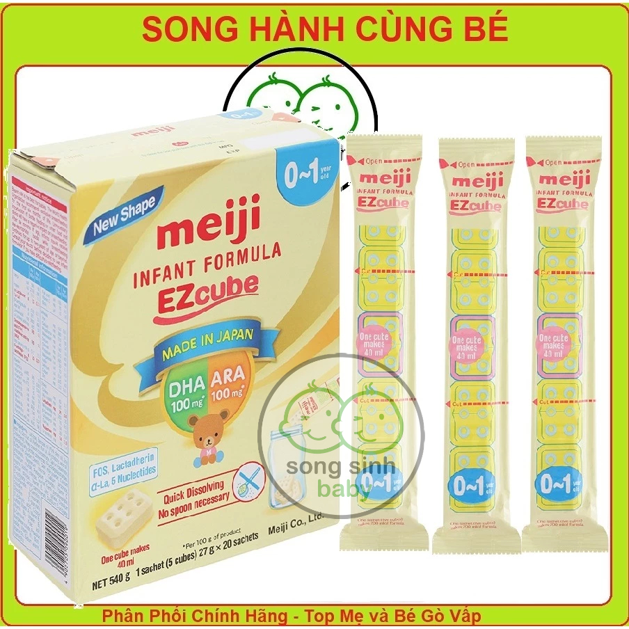 Sữa Meiji Thanh 0-12 tháng mẫu mới  date : 2025