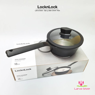 Nồi siêu chống dính 1 tay cầm lock&lock edge 18cm sử dụng bếp từ cas1811 - larva store
