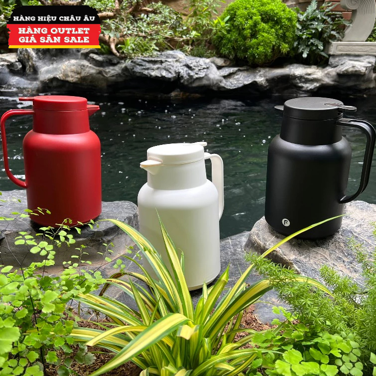 Bình Nước Giữ Nhiệt Nóng Lạnh 1.5L Giữ Nhiệt 48h Bình Đựng Nước Để Bàn Tay Câm Gia Đình Quà Tặng