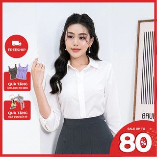Áo sơ mi cổ đức nẹp dấu khuy LAMER O61H22Q002