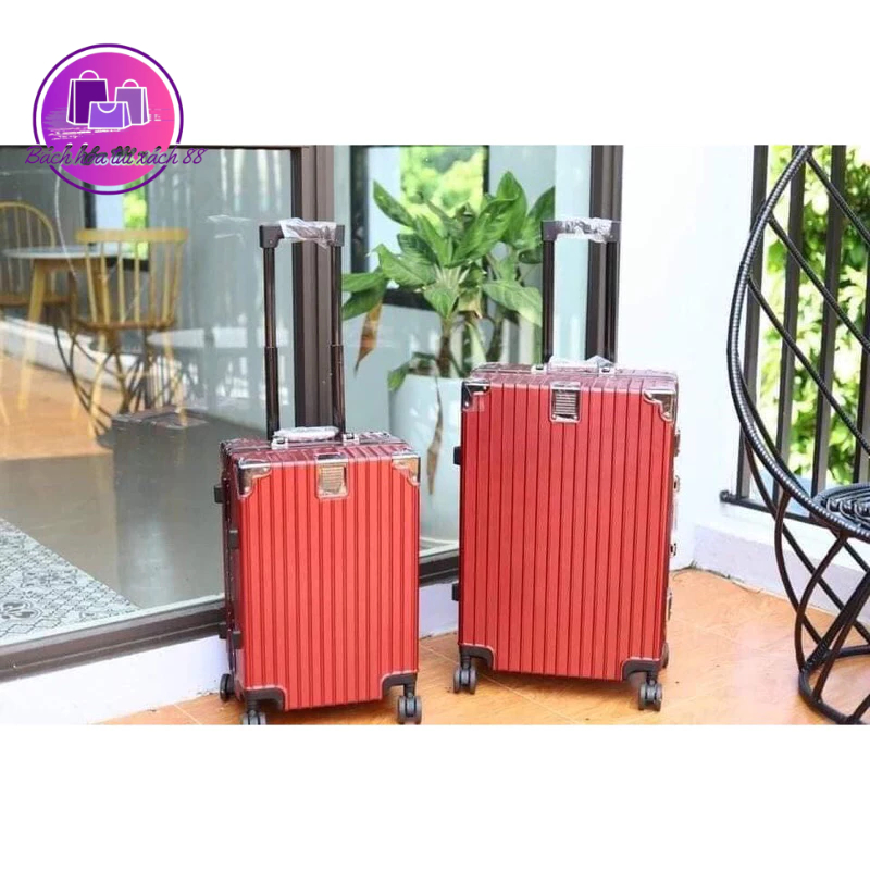 Vali khung nhôm khoá sập 2 khoá mật mã xịn sz 20” và 24”