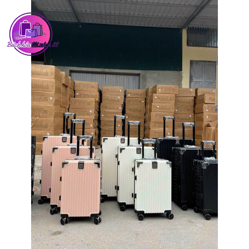 Vali khung nhôm khoá sập 2 khoá mật mã xịn sz 20” và 24”