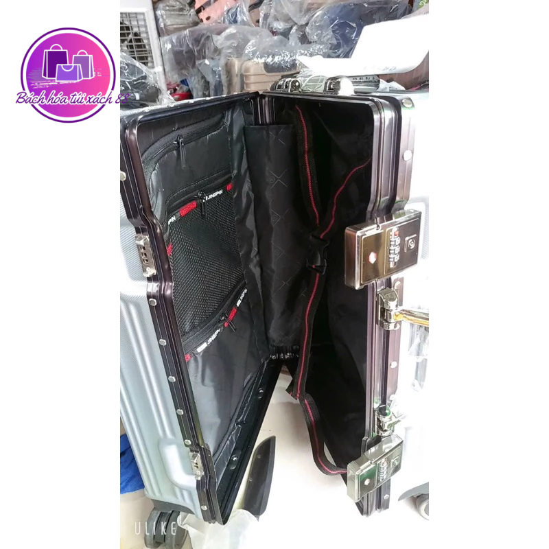 Vali khung nhôm khoá sập 2 khoá mật mã xịn sz 20” và 24”