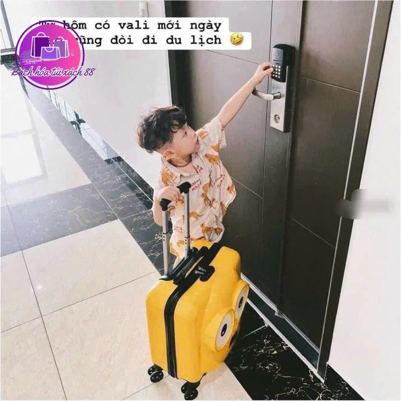 Vali MINION có bánh kéo tiện lợi