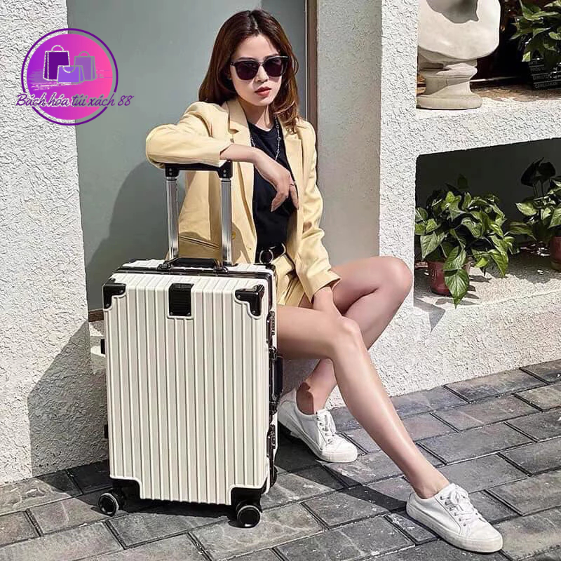 Vali khung nhôm khoá sập 2 khoá mật mã xịn sz 20” và 24”