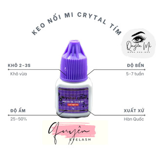 keo nối mi crytal glue (khô 2-3s) - KEO TÍM tạo fan mi-quyên quyên