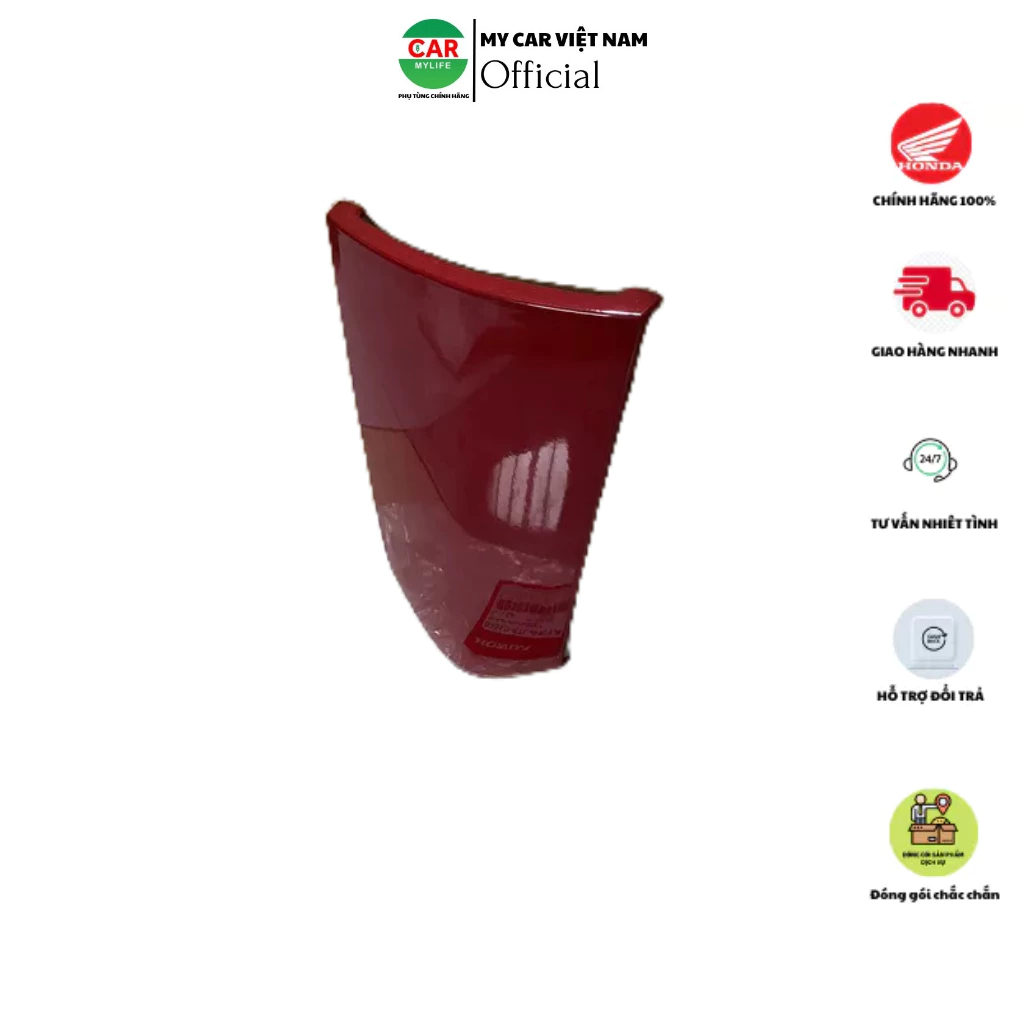Ốp đuôi sau - mui rùa HONDA WAVE S100 màu Đỏ. 83510KTL640YA