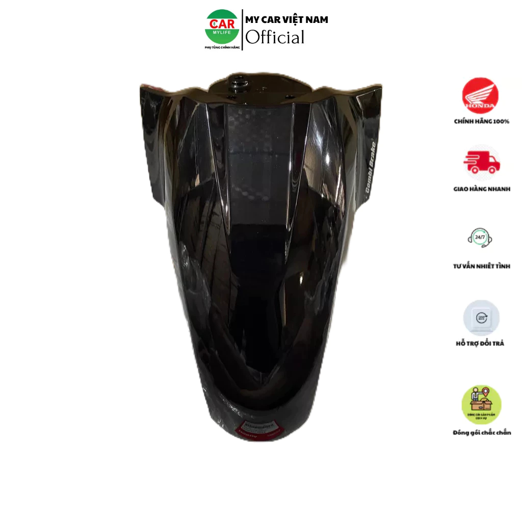 Bộ chắn bùn trước - dè trước HONDA LEAD125 năm 2018-2019 màu Đen bóng. 61200K12V20ZA