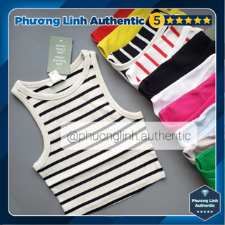 Áo ba lỗ nữ dáng croptop form ôm HM Auth New Tag có sẵn 1049251