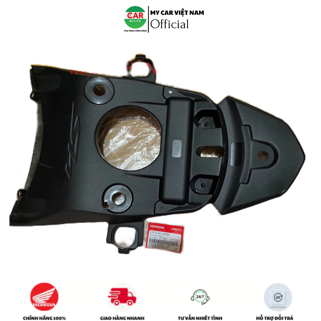 Ốp đuôi sau - ốp trên bình xăng HONDA SH 125&150 năm 2012-2013-2015 màu Đen. (17575K01900ZA)