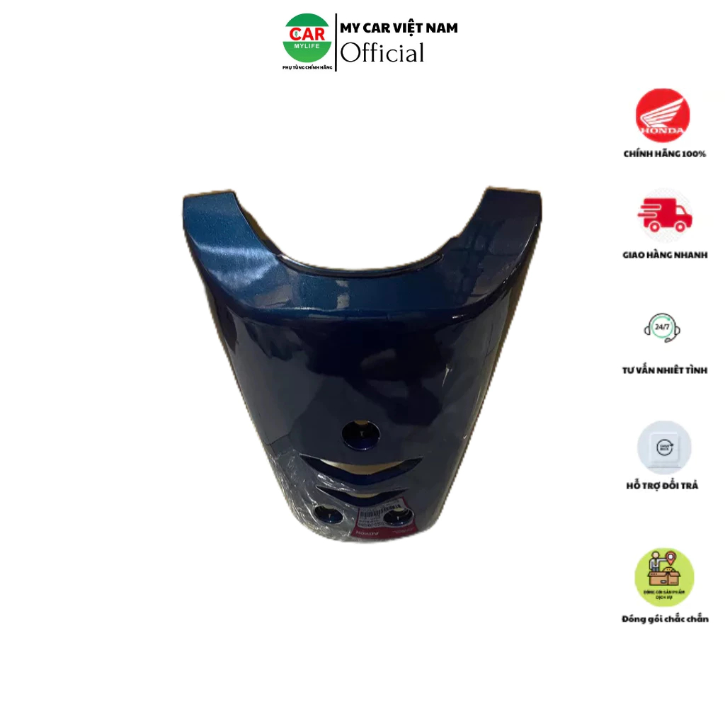 Bộ mặt nạ trước (Không tem) HONDA WAVE Anlpha Cũ năm 2002-2003-2004 màu Xanh lục. 64500KFLD20ZC