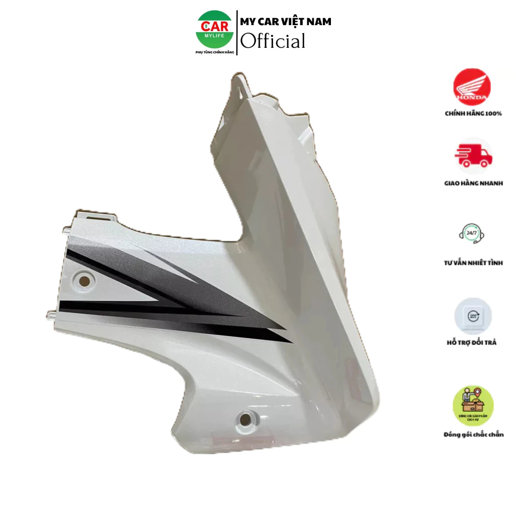 Bộ ốp yếm bên phải HONDA WAVE RSX110 năm 2010 màu Trắng. (64300K03V70ZA)