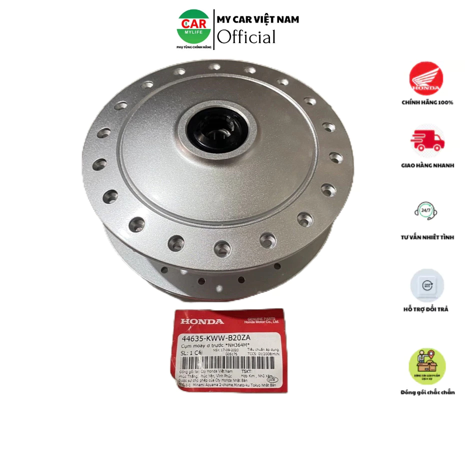 Moay ơ trước - cụm đùm trước HONDA WAVE S110, FUTURE X. *NH364M* 44635KWWB20ZA