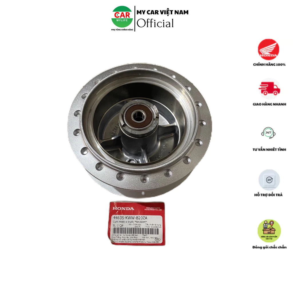 Moay ơ trước - cụm đùm trước HONDA WAVE S110, FUTURE X. *NH364M* 44635KWWB20ZA