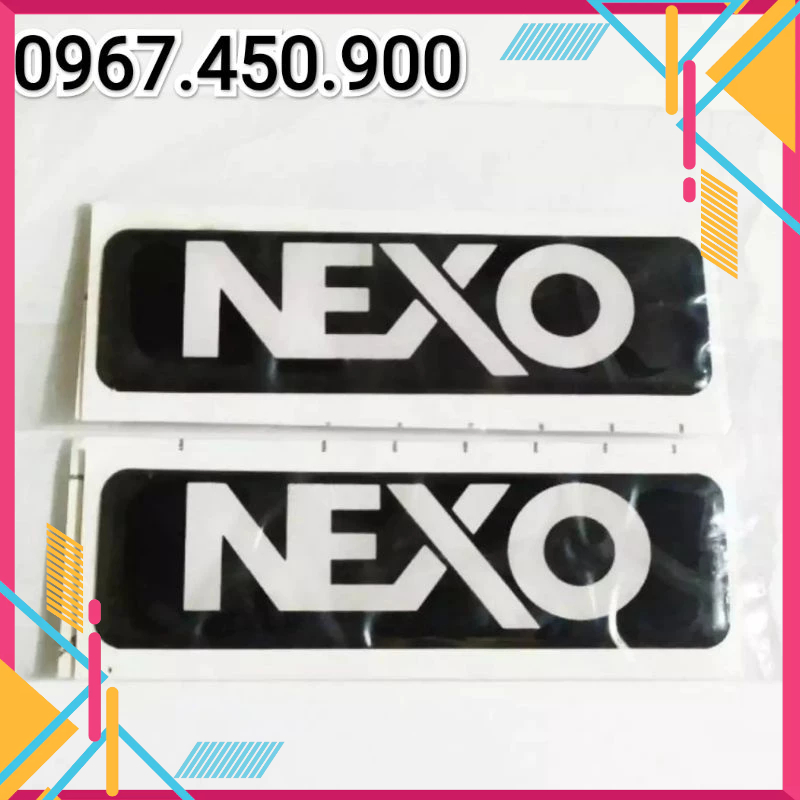 Tem dán thùng loa hiệu NEXO: 2 CÁI