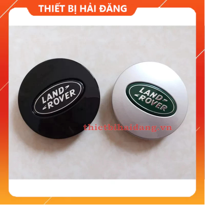 Logo chụp mâm, ốp vành  bánh xe ô tô Land Rover, đường kính 62mm