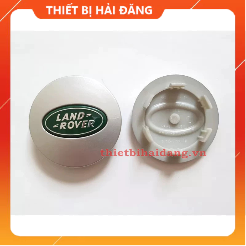 Logo chụp mâm, ốp vành  bánh xe ô tô Land Rover, đường kính 62mm