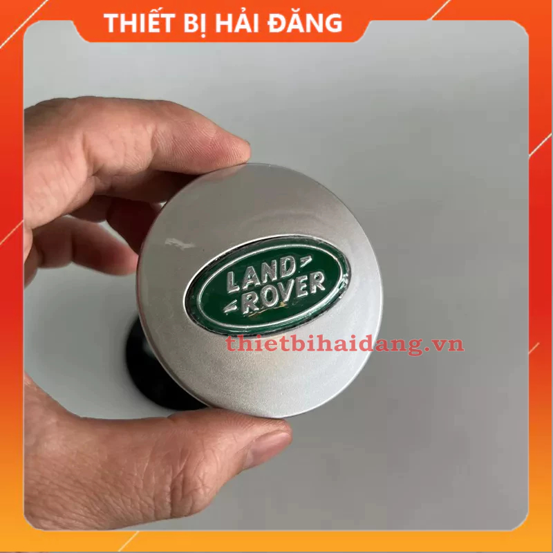 Logo chụp mâm, ốp vành  bánh xe ô tô Land Rover, đường kính 62mm