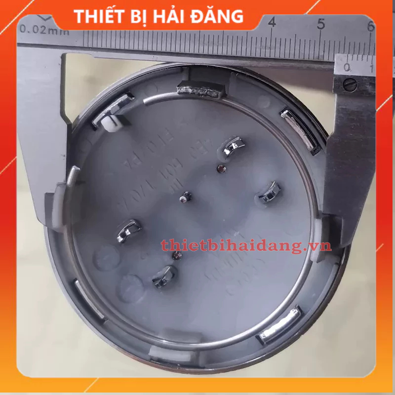 Logo chụp mâm Audi, Ốp lazang bánh xe Audi đường kính 69mm