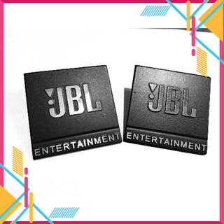 Tem nhôm dán thùng loa logo JBL vuông 5cm: 2 cái