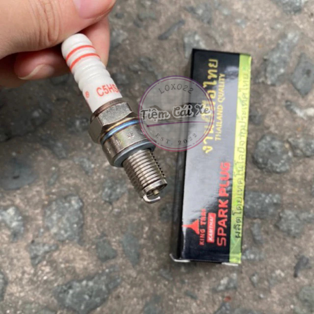 Bugi KingThai C5HSA xe Wave, Dream, các dòng sử dụng Bugi chân ngắn tia lữa mạnh