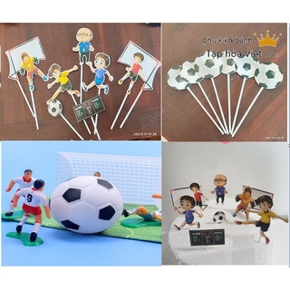 Set Cắm giấy Bóng Đá trang trí bánh sinh nhật