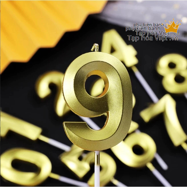 Đèn cầy nhũ , nến nhũ trang trí bánh sinh nhật, bánh kem