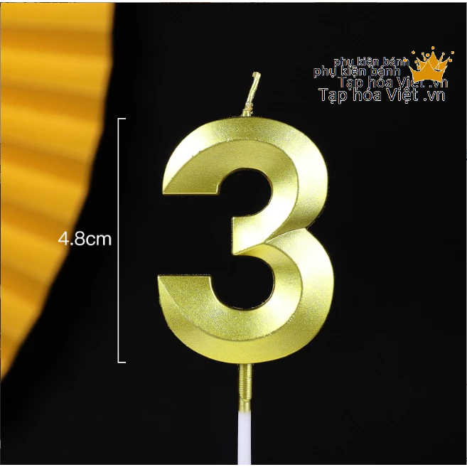 Đèn cầy nhũ , nến nhũ trang trí bánh sinh nhật, bánh kem