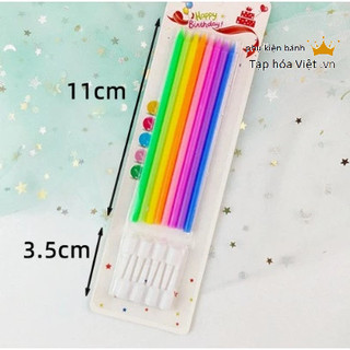 Nến Bút Chì Cầu Vồng trang trí bánh sinh nhật, nến sinh nhật