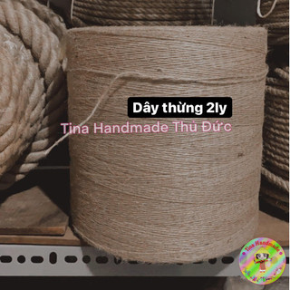 (100 MÉT) DÂY THỪNG 2LY  - DÂY GAI - DÂY CÓI TRANG TRÍ HANDMADE - DÂY DỪA - DÂY XƠ DỪA
