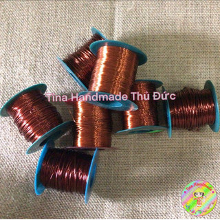 DÂY ĐỒNG LÀM PHỤ KIỆN HANDMADE - DÂY ĐỒNG  ĐỦ SIZE TỪ 0.3MM ĐẾN 1.5MM (CUỘN 200G) - Handmade Jewelry Copper Wire