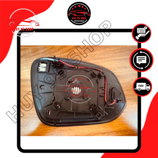 Mặt gương kính chiếu hậu toyota corolla cross , fortuner,hilux,innova 2017-2023 có sấy , cảnh báo điểm mù new oem !