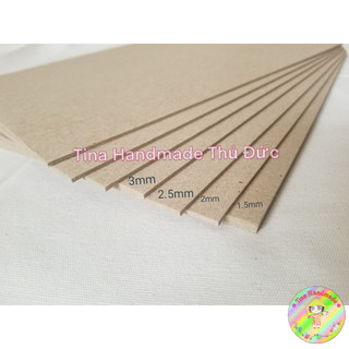 Carton lạnh khổ A3 - Bìa cứng - Giây bồi - Làm bìa sổ tay - album scrafbook - Bìa Kraf - Hard Grey Cardboard Sheets