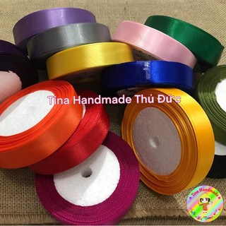 RUY BĂNG LỤA TRƠN LOẠI 1 BẢN 2 CM DÀI 22 MÉT